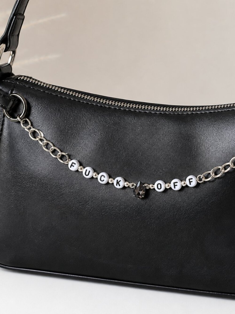 Edgy “F Off” Bag Charm